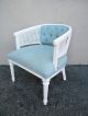 Pair Of Mid - Century Barrel Shape Caned Tufted Side Chairs 2736 Post-1950 photo 4