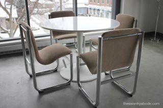 Mid Century Modern Vintage Chrome Cosco Dining Chairs photo