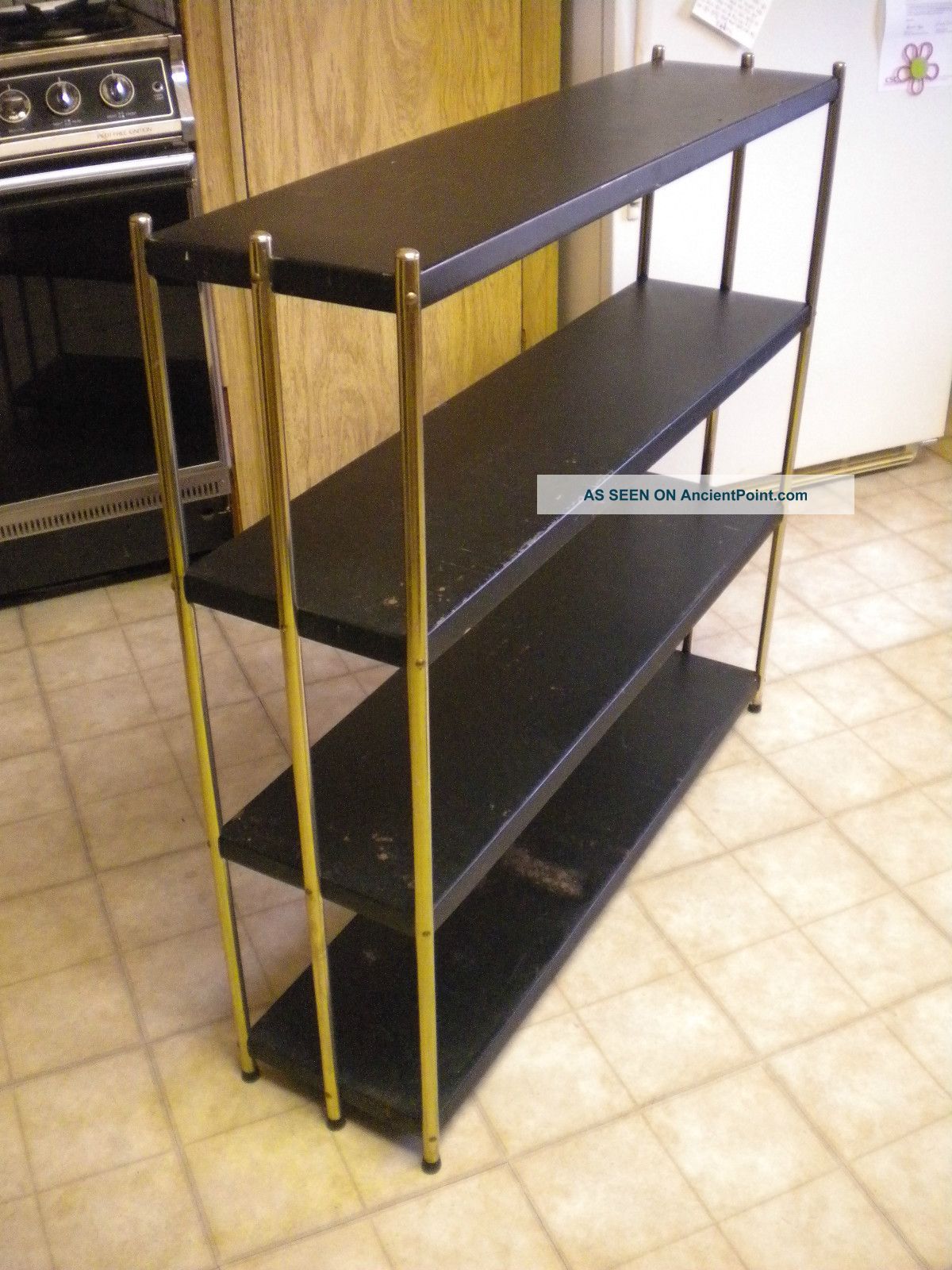 ... Industrial Style Bookshelf / Plant Stand / Holder Post-1950 photo 2