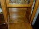 Antique Oak Bookcase Desk Side By Side Hooded W/ Beveled Mirror 1/4sawn Larkin 1900-1950 photo 6