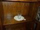 Antique Oak Bookcase Desk Side By Side Hooded W/ Beveled Mirror 1/4sawn Larkin 1900-1950 photo 7