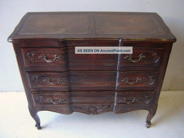 Antique French Country Mahogany Chest As/3106 1900-1950 photo