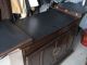 Rare Collectible Antique Wood Expandle Top Buffet Table On Rollers 1940 ' S 1900-1950 photo 3
