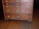 Antique Pine Artist ' S Tall Flat File 21 Drwr 1800 ' S All W/ Casters Art 1800-1899 photo 4