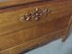 Antique Oak Bed High Back Carved Ornate Carvings Single Twin 1/4sawn Made In Usa 1900-1950 photo 3