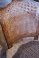 Vintage French Caned Chairs Set - 4 (one As,  Is) Neutral Color Ready For Refurbish Post-1950 photo 2