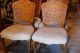 Vintage French Caned Chairs Set - 4 (one As,  Is) Neutral Color Ready For Refurbish Post-1950 photo 3