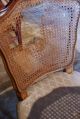 Vintage French Caned Chairs Set - 4 (one As,  Is) Neutral Color Ready For Refurbish Post-1950 photo 4