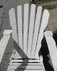 Antique Vintage Primitive Big Adirondack Arm Chair Shabby White & Chic,  Handmade 1900-1950 photo 3