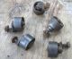 Set Of 5 Antique Heavy Duty Steel Wheel Caster Rollers Other photo 1