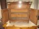Antique Pine Wash Stand With Two Spindle Towel Bars 1800-1899 photo 5
