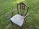 Antique Vintage Shield Back Side Chair Victorian W/springs Rare P/u Mass 1800-1899 photo 1