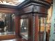 Most Unusual Solid Mahogany Crystal Cabinet Bevelled Curved Glass Curio Cabinet 1800-1899 photo 1