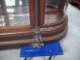 Most Unusual Solid Mahogany Crystal Cabinet Bevelled Curved Glass Curio Cabinet 1800-1899 photo 4