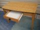 48635 Modern Maple Library Table Desk W/ Drawer Post-1950 photo 6