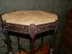 Antique Caned Top Victorian Parlour Table W/amazing Carved Base 1800-1899 photo 1