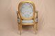 Fine Early 19th Century Gilded French Louis Xvi Antique Fauteuil Arm Chair 1800-1899 photo 2