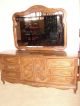 Bedroom Set,  6 Pc Oak Inlays,  Queen Size Headboard,  Condition Other photo 9
