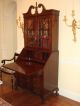 Antique Mahogany Secretary Bookcase With Drop Down Desk Claw And Ball Feet 1900-1950 photo 1