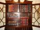 Antique Mahogany Secretary Bookcase With Drop Down Desk Claw And Ball Feet 1900-1950 photo 3