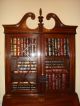 Antique Mahogany Secretary Bookcase With Drop Down Desk Claw And Ball Feet 1900-1950 photo 5