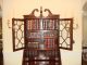 Antique Mahogany Secretary Bookcase With Drop Down Desk Claw And Ball Feet 1900-1950 photo 7