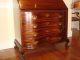Antique Mahogany Secretary Bookcase With Drop Down Desk Claw And Ball Feet 1900-1950 photo 8