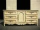 Gorgeous Vintage French Provincial Drexel Dresser Off White Dovetail 9 Drawers Post-1950 photo 1