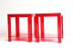 Mid Century Modern Red Lucite Side Tables Mid-Century Modernism photo 3