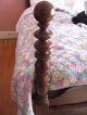 Antique Cannon Ball Federal Cherry Rope Bed 1800-1899 photo 5