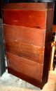 C1900 Mission,  Arts & Crafts Four Stack Bookcase,  Globe - Wernicke,  Oak,  Leaded 1900-1950 photo 4