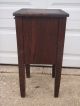 Vintage Small Solid Wood Nightstand Accent Table W/ Storage Hall Entry Unknown photo 1