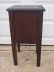 Vintage Small Solid Wood Nightstand Accent Table W/ Storage Hall Entry Unknown photo 2