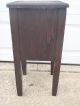 Vintage Small Solid Wood Nightstand Accent Table W/ Storage Hall Entry Unknown photo 3