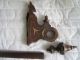Antique Wood Wall Mount Curtain Pole Rod Holder 1800 ' S Other photo 3