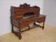 111014 : Antique French Renaissance Hunt Style Carved Desk 1800-1899 photo 2