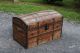 1870s Victorian Dome Top Trunk With Tray - Wood Slats - Estate Item From Attic 1800-1899 photo 1