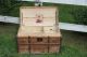1870s Victorian Dome Top Trunk With Tray - Wood Slats - Estate Item From Attic 1800-1899 photo 5
