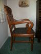 Antique Dining Room Set Made Of Tiger Oak With Six Chairs Unknown photo 4