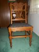 Antique Dining Room Set Made Of Tiger Oak With Six Chairs Unknown photo 7