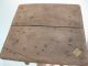 Antique Child ' S Childrens A H Name Brand Brown Wood Wooden Stool 6 