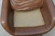 Mid Century Modern Overman Lounge Chair And Ottoman Pigskin Brown Eames Vintage Post-1950 photo 7