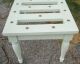 Vintage Shabby ' N Chic Wood Luggage Rack / End Of Bed Style / Hotel Post-1950 photo 3