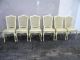 French Painted Dining Table With 6 Chairs & 2 Leaves By Dixie 1838 Post-1950 photo 4