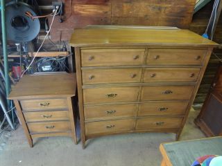 Vintage Mid - Century 2 - Dresser/bedroom Set By United Furniture Corp.  (great Cond) photo
