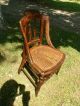 Rustic Antique Country Victorian Child/youth Chair With Caned Seat 1800-1899 photo 1