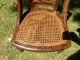Rustic Antique Country Victorian Child/youth Chair With Caned Seat 1800-1899 photo 4