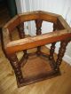 Jacobean Revival Side Table Stool With Gallery Form Legs 1920 ' S Walnut Post-1950 photo 10