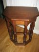 Jacobean Revival Side Table Stool With Gallery Form Legs 1920 ' S Walnut Post-1950 photo 11