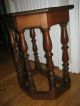 Jacobean Revival Side Table Stool With Gallery Form Legs 1920 ' S Walnut Post-1950 photo 4